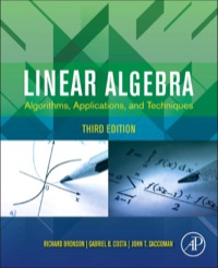 صورة الغلاف: Linear Algebra: Algorithms, Applications, and Techniques 3rd edition 9780123914200