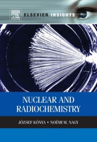 Imagen de portada: Nuclear and Radiochemistry 9780123914309