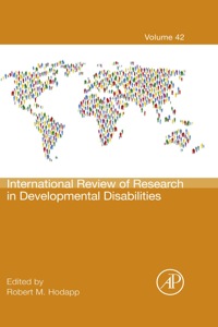 صورة الغلاف: International Review of Research in Developmental Disabilities 9780123942845