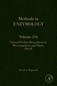 Imagen de portada: Natural Product Biosynthesis by Microorganisms and Plants Part B 9780123942913