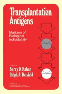 Cover image: Transplantation Antigens: Markers of Biological Individuality 1st edition 9780123943507