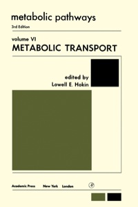 صورة الغلاف: Metabolic Transport 1st edition 9780123956262