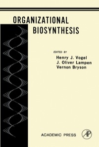 Imagen de portada: Organizational Biosynthesis 9780123956583