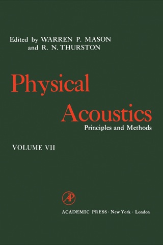 Cover image: Physical Acoustics V7: Principles and Methods 1st edition 9780123956675