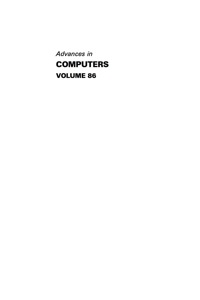 表紙画像: Advances in Computers 9780123965356