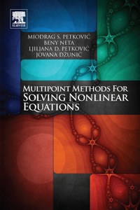 Imagen de portada: MULTIPOINT METHODS FOR SOLVING NONLINEAR EQUATIONS 9780123970138