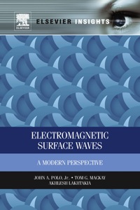 Cover image: Electromagnetic Surface Waves: A Modern Perspective 1st edition 9780123970244