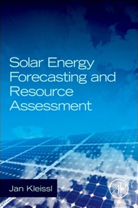 Titelbild: Solar Energy Forecasting and Resource Assessment 9780123971777