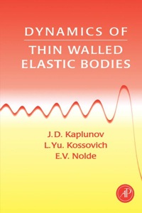 Cover image: Dynamics of Thin Walled Elastic Bodies 9780123975904