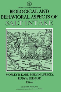 Cover image: Biological and Behavioral Aspects of Salt Intake 1st edition 9780123977502