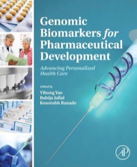 Immagine di copertina: Genomic Biomarkers for Pharmaceutical Development: Advancing Personalized Health Care 9780123973368