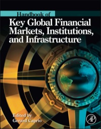 Imagen de portada: Handbook of Key Global Financial Markets, Institutions, and Infrastructure 9780123978738