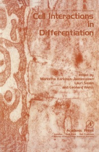 Cover image: Cell Interactions in differentiation 1st edition 9780123982506