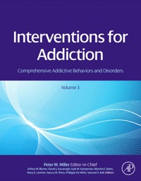 表紙画像: Interventions for Addiction: Comprehensive Addictive Behaviors and Disorders, Volume 3 9780123983381