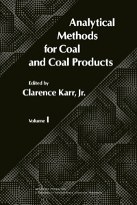 Titelbild: Analytical methods for coal and coal products 9780123999016
