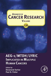 صورة الغلاف: Advances in Cancer Research: AEG-1/MTDH/Lyric Implicated in Multiple Human Cancers 9780124016767