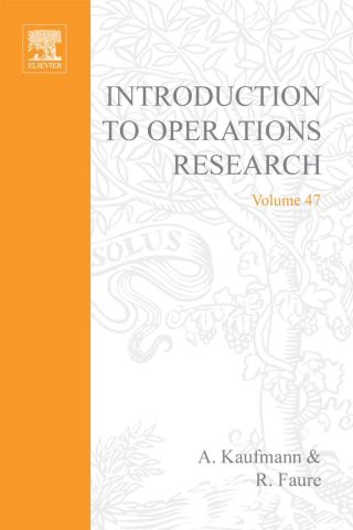 Cover image: Introduction to operations research 9780124023604