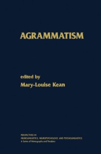 Cover image: Agrammatism 9780124028302