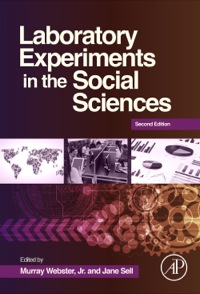 Cover image: Laboratory Experiments in the Social Sciences 2nd edition 9780124046818