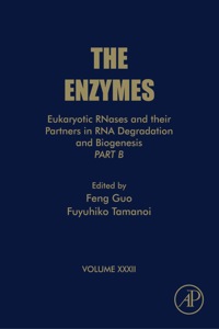 Imagen de portada: Eukaryotic RNases and Their Partners in RNA Degradation and Biogenesis: Part B 9780124047419