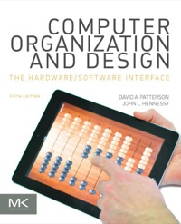 Cover image: Computer Organization and Design: The Hardware/Software Interface 5th edition 9780124077263