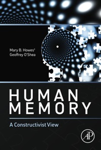 Cover image: Human Memory: A Constructivist View 9780124080874