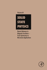 Cover image: Recent Advances in Magnetic Insulators - From Spintronics to  Microwave Applications 9780124081307