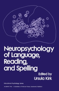 Cover image: Neuropsychology of Language, Reading and spelling 1st edition 9780124096806