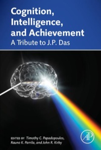 Titelbild: Cognition, Intelligence, and Achievement: A Tribute to J. P. Das 9780124103887