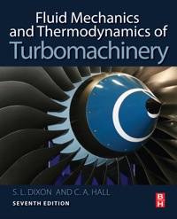 Cover image: Fluid Mechanics and Thermodynamics of Turbomachinery 7th edition 9780124159549