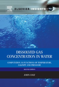 صورة الغلاف: Dissolved Gas Concentration in Water 2nd edition 9780124159167