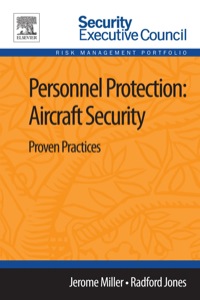 Cover image: Personnel Protection: Aircraft Security: Proven Practices 1st edition 9780124170049