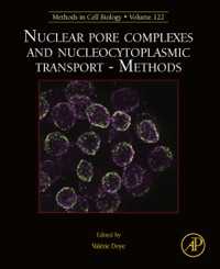 Imagen de portada: Nuclear pore complexes and nucleocytoplasmic transport - Methods: Methods in Cell Biology 9780124171602