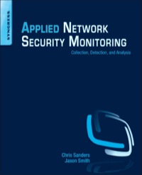 Cover image: Applied Network Security Monitoring: Collection, Detection, and Analysis 9780124172081