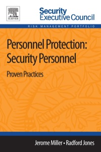 Omslagafbeelding: Personnel Protection: Security Personnel 9780124172296