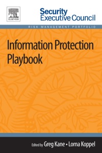 Omslagafbeelding: Information Protection Playbook 9780124172326