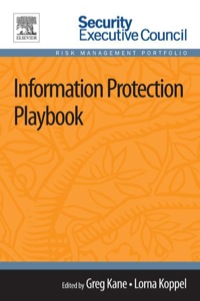 Titelbild: Information Protection Playbook 9780124172326