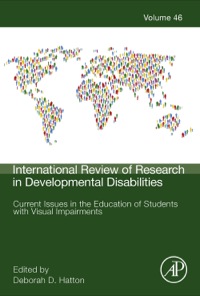 Cover image: Current Issues in the Education of Students with Visual Impairments 9780124200395