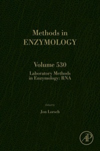 Omslagafbeelding: Laboratory Methods in Enzymology: RNA 9780124200371