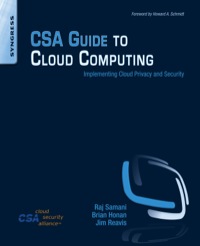Imagen de portada: CSA Guide to Cloud Computing: Implementing Cloud Privacy and Security 9780124201255