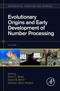 Immagine di copertina: Evolutionary Origins and Early Development of Number Processing 9780124201330