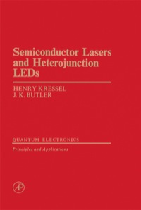 صورة الغلاف: Semiconductor Lasers and Herterojunction LEDs 9780124262508