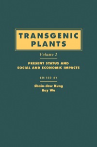 Cover image: Transgenic Plants: Present Status and Social and Economic Impacts 9780124287822