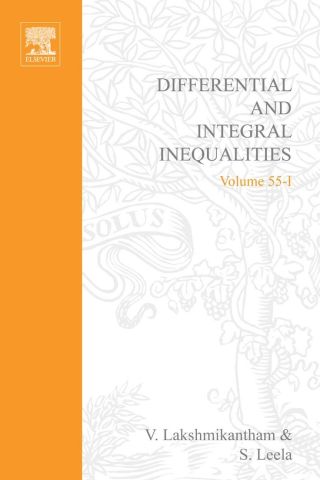 Cover image: Differential and integral inequalities; theory and applications PART A: Ordinary differential equations: Ordinary differential equations 9780124341012