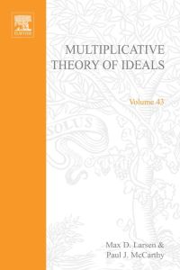 Imagen de portada: Multiplicative theory of ideals 9780124368507