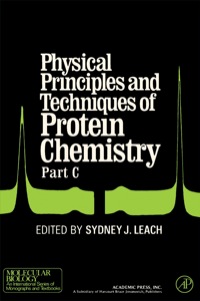 صورة الغلاف: Physical Principles and Techniques of Protein Chemistry Part C 1st edition 9780124401037