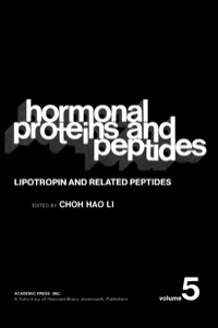 Imagen de portada: Lipotropin and Related Peptides 9780124472051