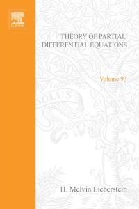 Cover image: Theory of partial differential equations 9780124495500