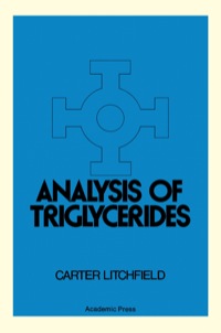Titelbild: Analysis of Triglycerides 1st edition 9780124519503