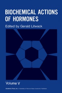 Cover image: Biochemical Actions of Hormones V5 1st edition 9780124528055